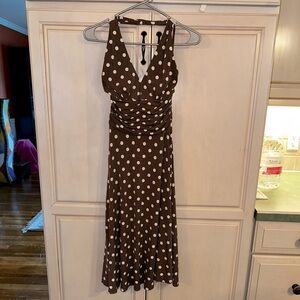 Brown Polka Dot Dress